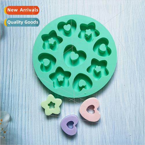 9-hole round 5-star 4-flower 13 chocolate cake silicone mold