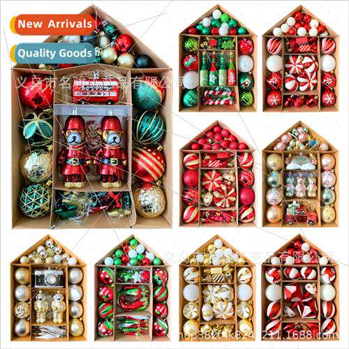 Christmas e decorations wh gifts house boxed plastic balls s