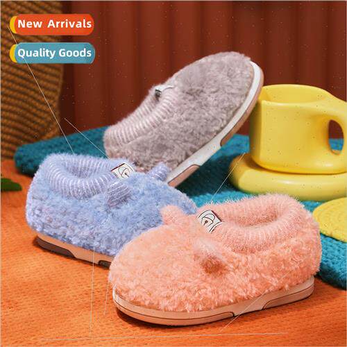 2021 winter children cotton slippers package wh girls plush