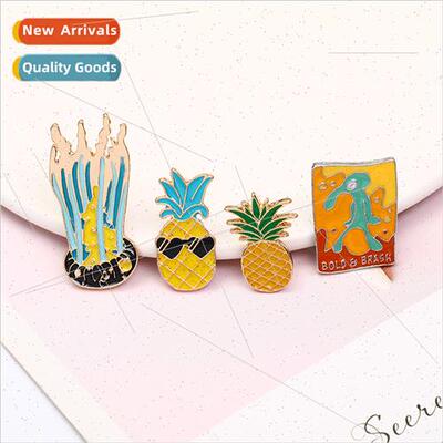 Accessories creative personalized oil drop brooch fru zinc a