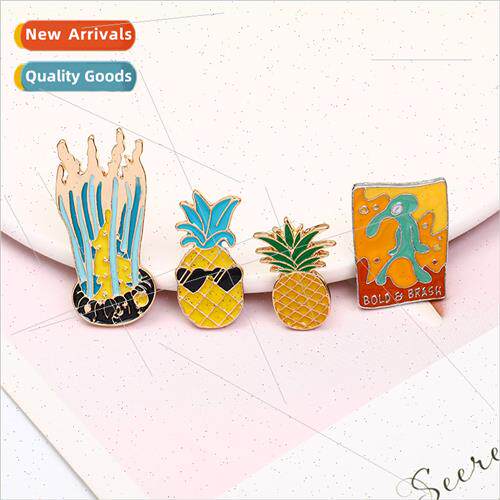 Accessories creative personalized oil drop brooch fru zinc a
