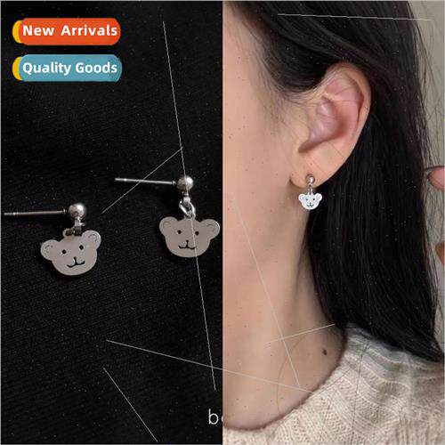 Bear earrings 2023 new Korea earrings wh cute earrings femal