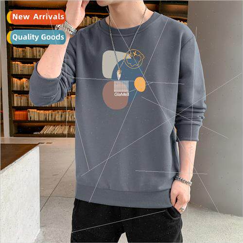 Sweatshirt men 2023 new fall spring long-sleeved T-shirt cas