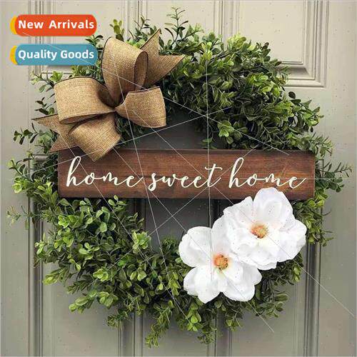New door decorations Christmas wall decorations eucalyptus s