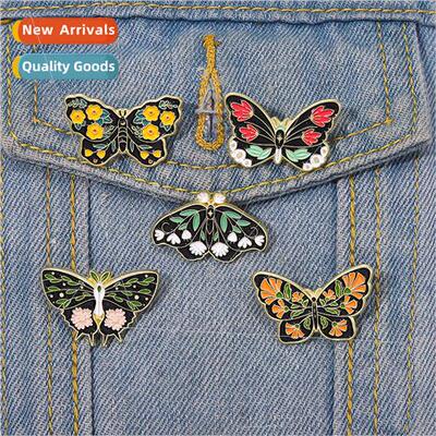 Alloy animal jewelry creative exquise colorful butterfly ena