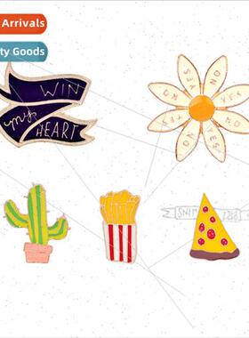 Korea  creative small flower corsage cactus french fries piz