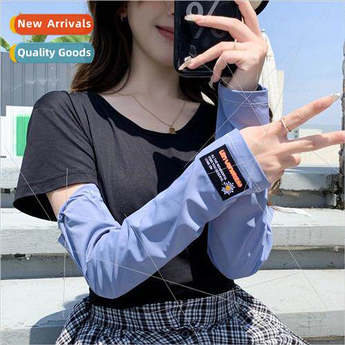 Summer new sunscreen ice silk sleeve cover driving arm prote