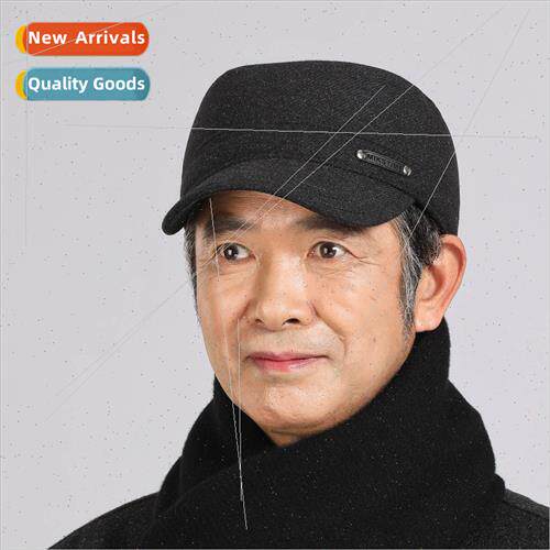 Hat men winter middle-aged elderly outdoor cold warm ear pro