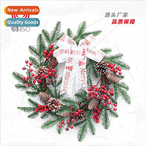 Christmas decorations 50cm ribbon small red fru PE Christmas
