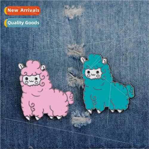 fashion cartoon cute versatile alpaca alloy brooch clothing