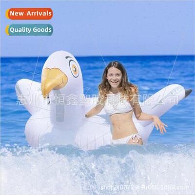 New Water Inflatable Seagull Animal Ride Adult Floating Bed