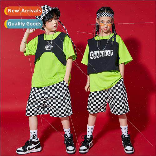 Childrens set dance tide clothing hip-hop summer boys dance