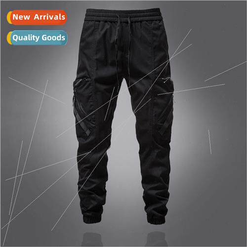 2023 spring new fashion nd multi-belt work pants men pants e