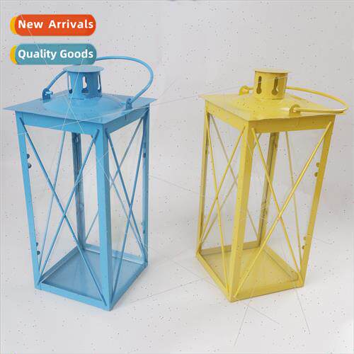 Europe retro metal iron wind lamp hollow birdcage ornaments