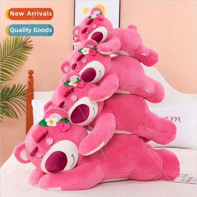 Paddy strawberry bear plush toy bear plush pillow bed presse