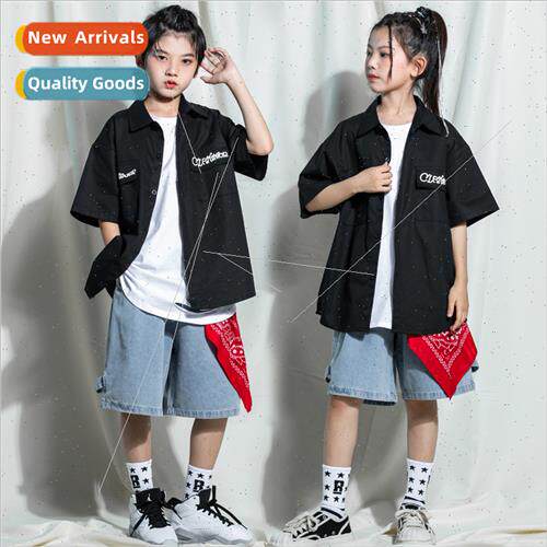 Girls Set Dance  Clothing Summer Children Hip Hop Hip Hop Lo
