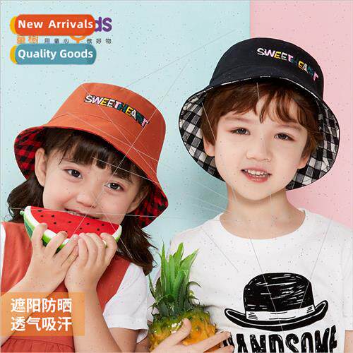 Spring and Autumn sun hat childrens fisherman hat sunscreen