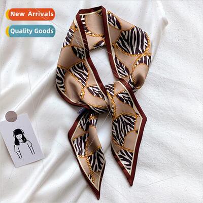 Spring Autumn new Korea  thin narrow long silk scarf female