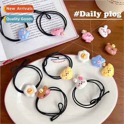 New blush cartoon hair ring ins simple Japan Korea students