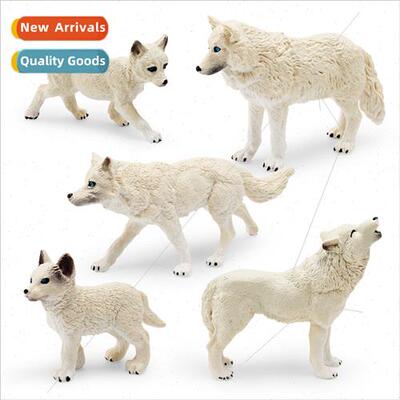 Wildlife whe wolf model children cognive arctic wolf snarlin