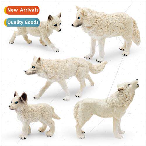 Wildlife whe wolf model children cognive arctic wolf snarlin
