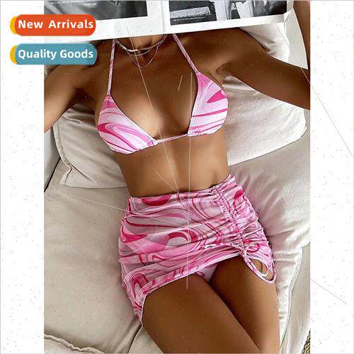 Swimwear New Bikini Swimsu Womens Spl Three Piece Swimsu Eur