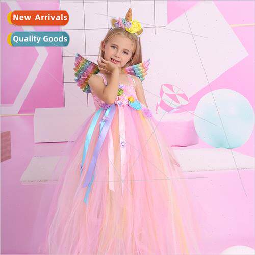 Europe new childrens dresses childrens super fairy lace tutu