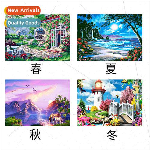 New handmade sticker diamond painting small cross stch decor