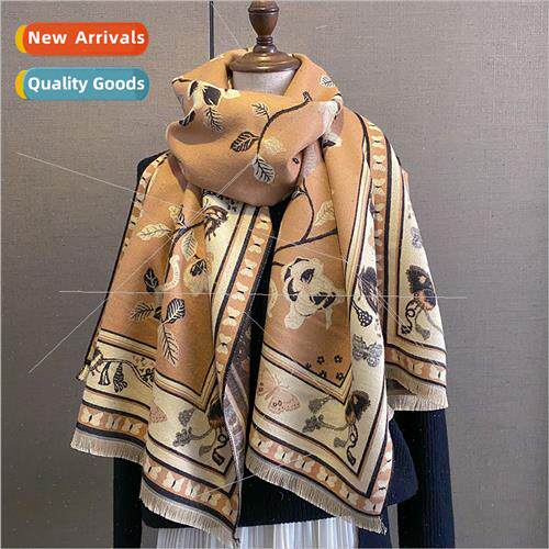 new Korea  printing fashion double-sided imation cashmere sc