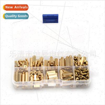 Copper post 180PCS boxed hexagonal copper post hexagonal cop