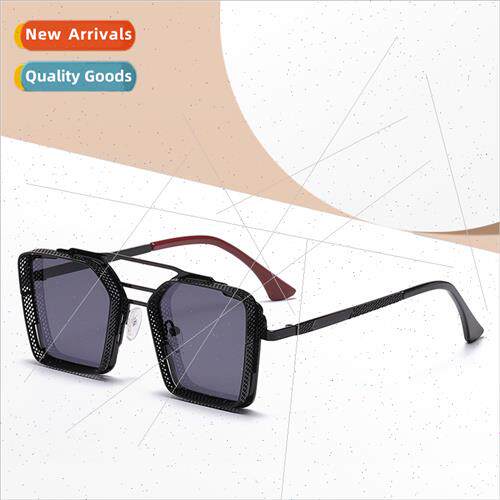 2022 Retro steampunk small frame sunglasses men square sungl