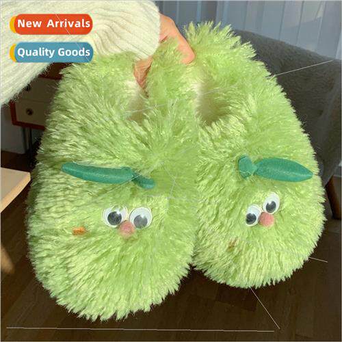 Female winter Korea cute ltle orange plush velvet cotton sli