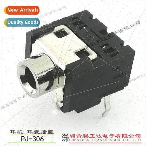 Headphone Socket 3.5mm Metal Headphone Holder PJ-306 5-pin P