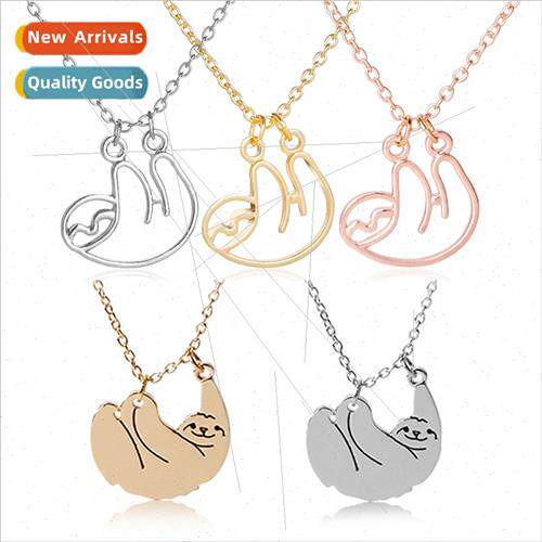creative personaly animal koala sloth necklace collarbone ch