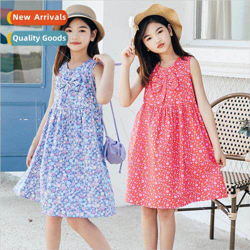 Children clothing girls dress 2021 summer new girls cotton p