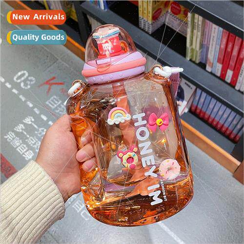 Large-capacy water cup wh scale portable girls high-color st