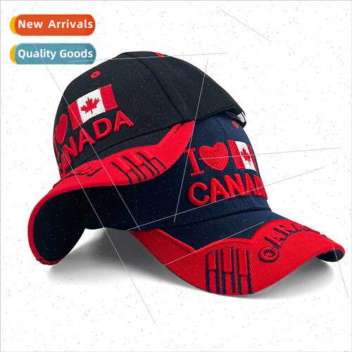 New hard top Canada baseball cap hundred letters sun hat Can