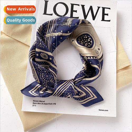 Summer new silk silk scarf small square scarf mulberry silk
