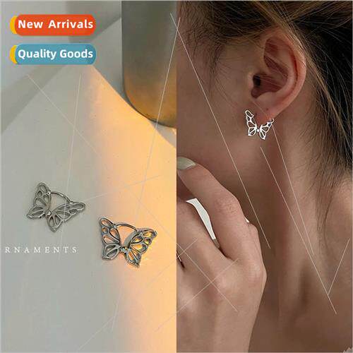 New goddess model simple hollow butterfly earrings earrings