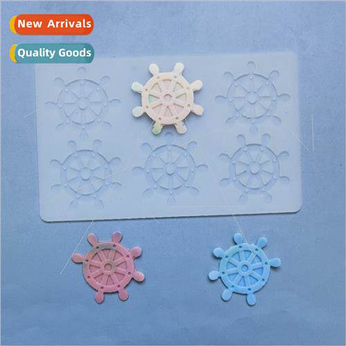 GJN 6PCS boat rudder DIY cake icing cookie pastry handmade b