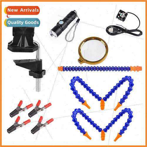 DIY soldering repair PCB tool clamp table flashlight five cl