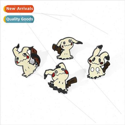 Cartoon anime Pikachu metal badge creative quirky Pikachu ar