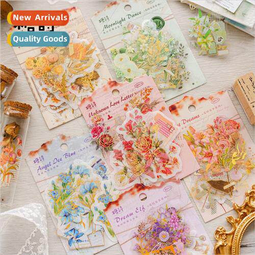 Foil Stickers Pack Flower Time Flower Story Plant Flower Han