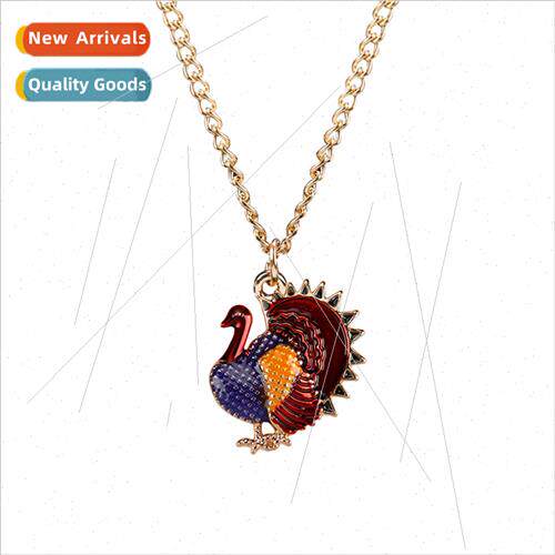 fall Thanksgiving turkey necklace Halloween party decoration