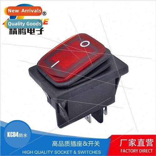 Boat swch KCD4 waterproof dustprooil-proBoat swch 4-pin 2-sp