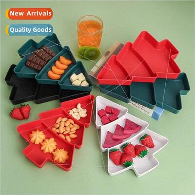 Christmas Tree Dried Fru Tray Snacks Nuts Melon Seeds Candy