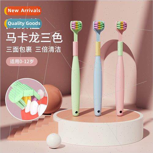 Three-side children toothbrush 3-6-12 years old baby brushin