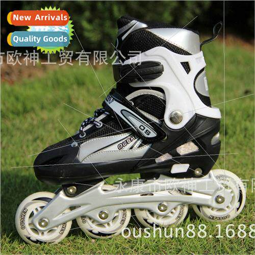 New Black Children Adult Roller Skates Adjustable 801PU Non-