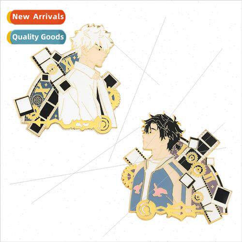 Anime time agent  homage g hour  light impression metal badg