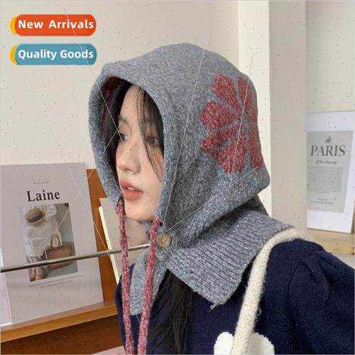 Barak Rafa hat female autumn winter hat scarf all-in-one cyc